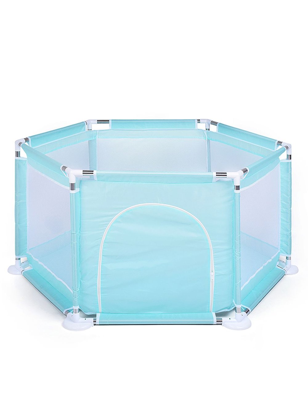 Манеж детский шестигранный (113*130*65) цвет бирюзовый (М8-4)