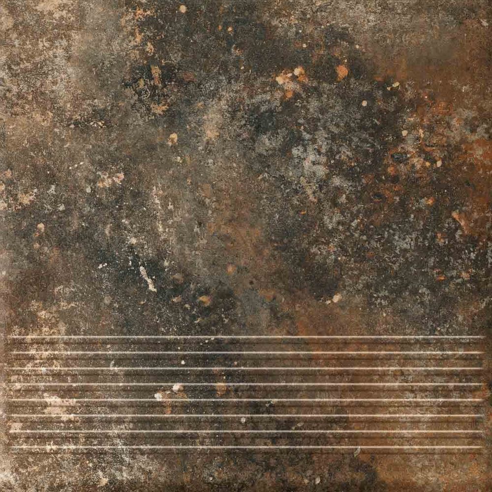 Ceramika Paradyz - Arteon Brown - Ступень с насечками рядовая 300x300