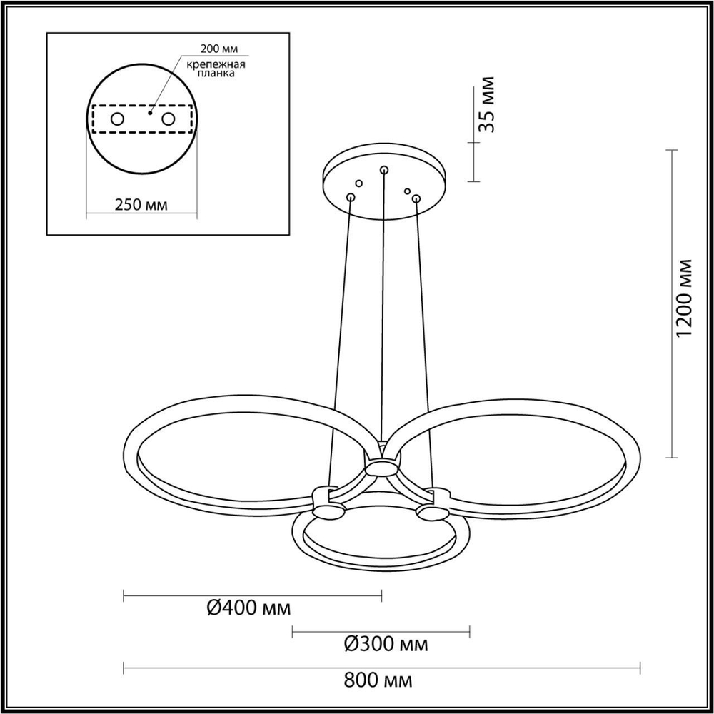 5297/80L LEDIO LN23 085 золотой Светильник подвесной LED диммир. с ДУ 80W 3000-6000К 6232Лм 220V NOVA