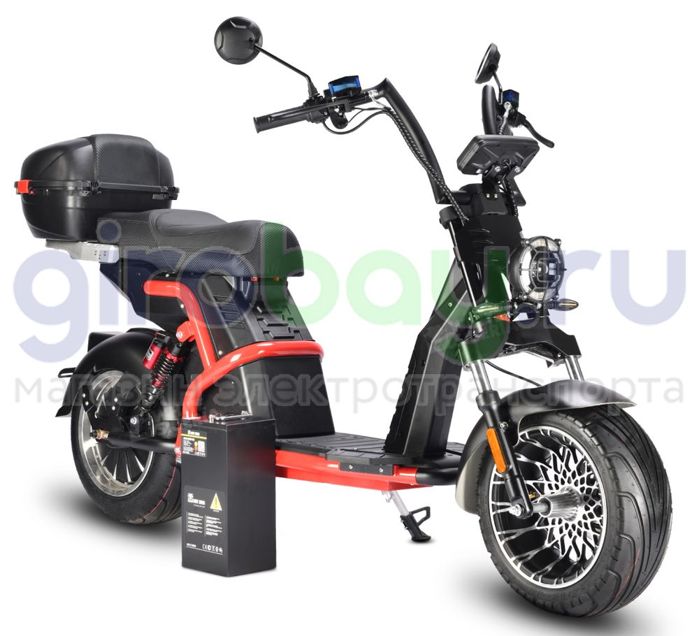 Электроскутер WHITE SIBERIA PRO BLACK EDITION 5000W фото 1 фото №3