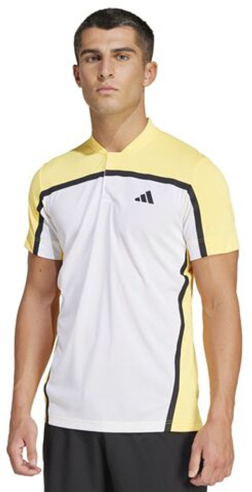Мужское теннисное поло Adidas Heat.Rdy FreeLift Pro Polo Shirt - белый/оранжевый/черный