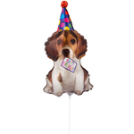 Шар Фольгированный Щенок в колпаке (Ассорти)