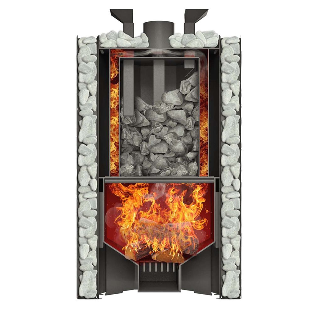 Дровяная банная печь Grill'D Violet 500 Short Max Pro