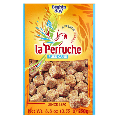 La Perruche, Кусочки необработанного тростникового сахара, 250 г (8,8 унции)