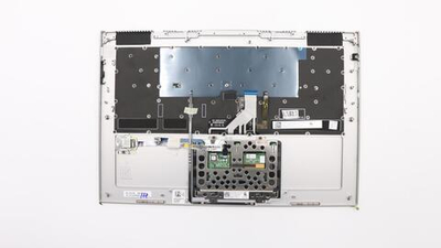 Верхняя панель с клавиатурой (топкейс) для ноутбука Lenovo Yoga 920-13IKB. раскладка - английская, без подсветки, серая (5CB0Q09594), оригинал