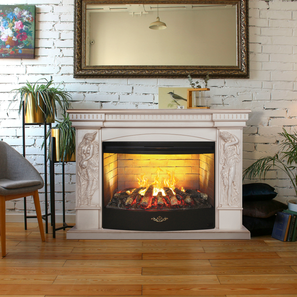 Каминокомплект Real Flame Diva 33 WT-619G с очагом 3D Firestar 33