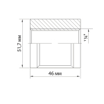 Муфта 1 1/4'' вн/вн VRT® никель