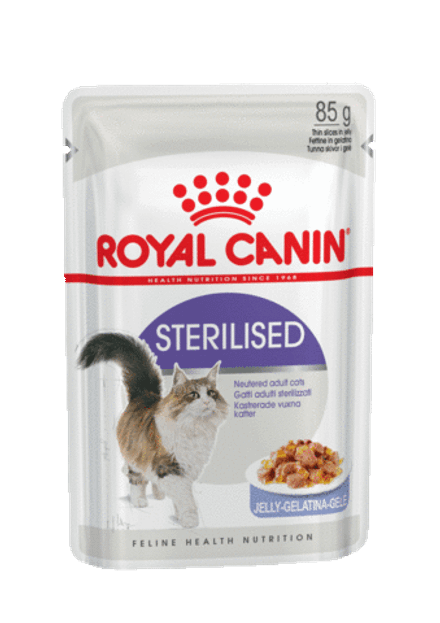 Royal Canin Sterilised Корм консервированный для взрослых кошек в желе 85г