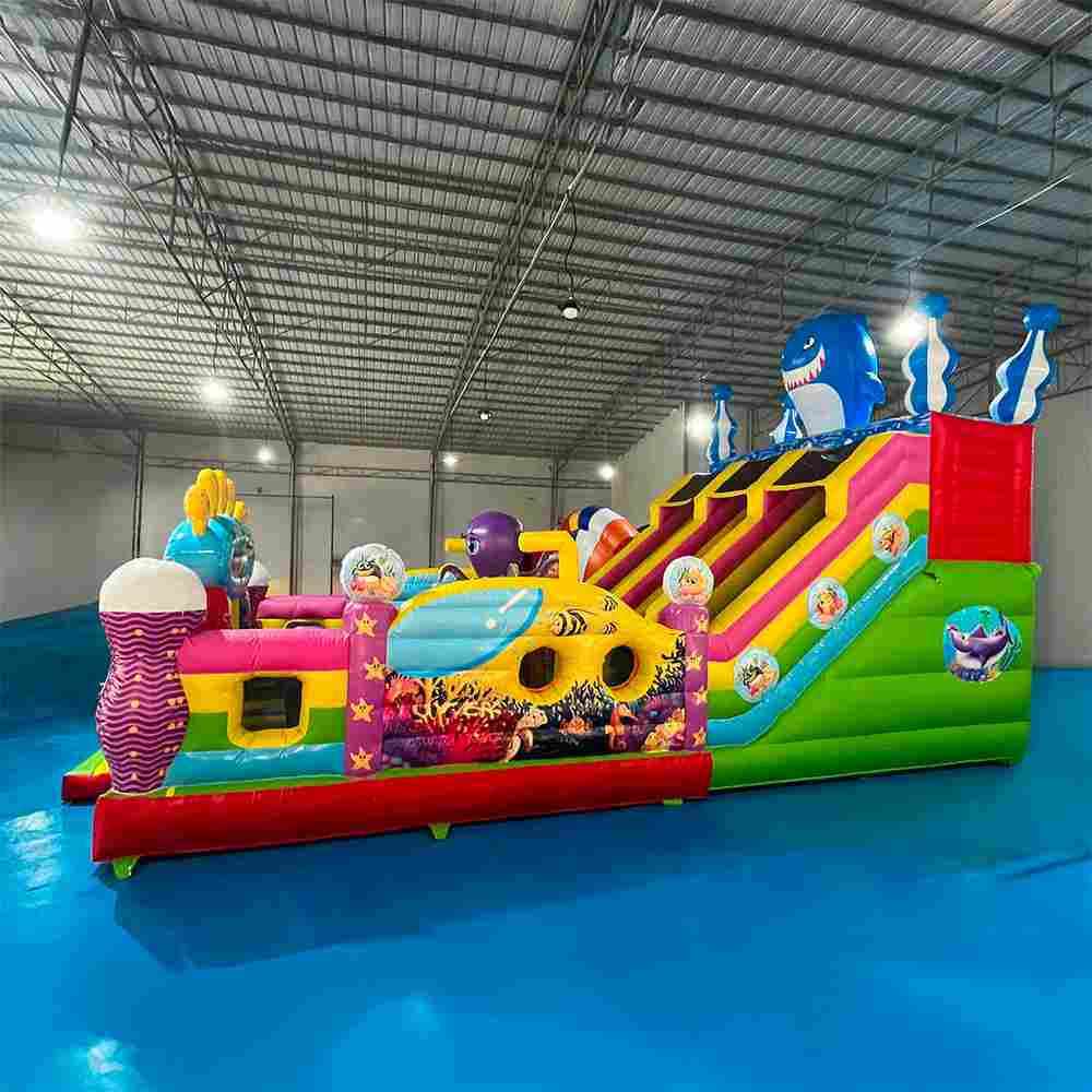 Коммерческий надувной батут  «В гостях у моря 3», 10*5*5 м