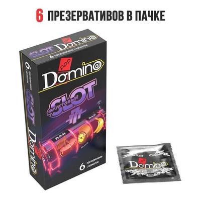 Ароматизированные презервативы DOMINO Фруктовый слот - 6 шт.