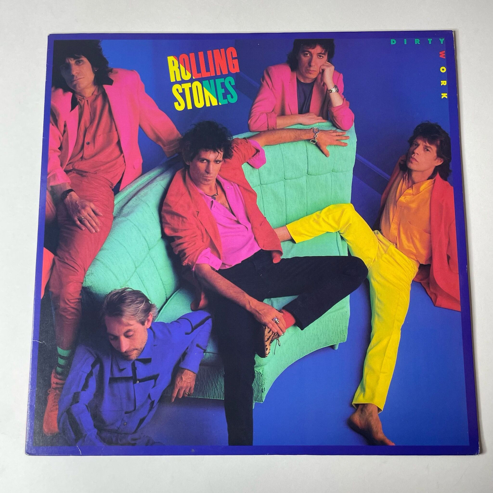 Винтажная виниловая пластинка LP The Rolling Stones Dirty Work (Japan 1986) (No Obi) Harlem Shuffle
