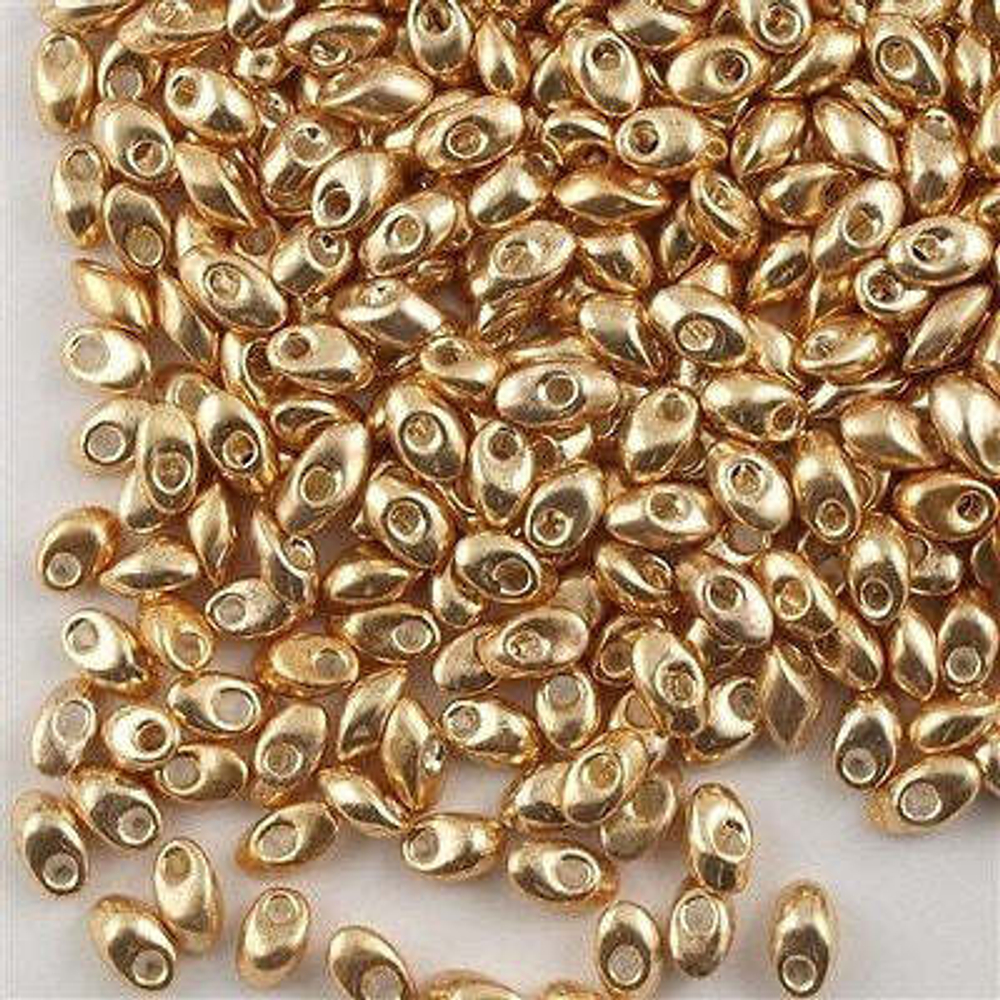 Long Magatama 4 x 7 mm - Galvanized Gold LMA1052