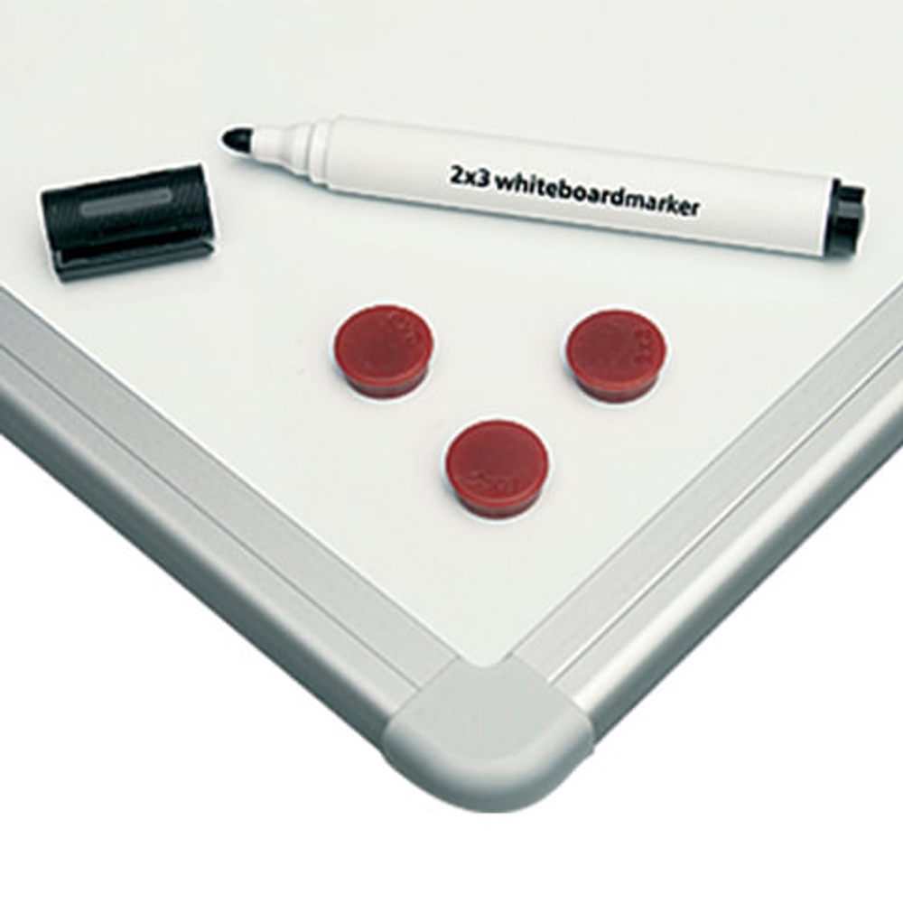 Доска магнитно-маркерная 100x150 см, алюминиевая рамка, 2х3 OFFICE, (Польша), TSA1510