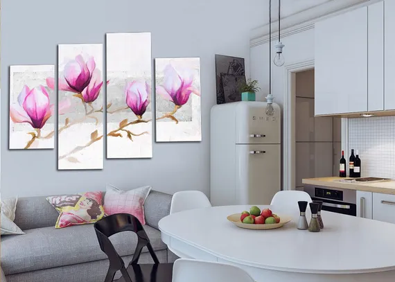 Модульная картина "Лиловый ирис"