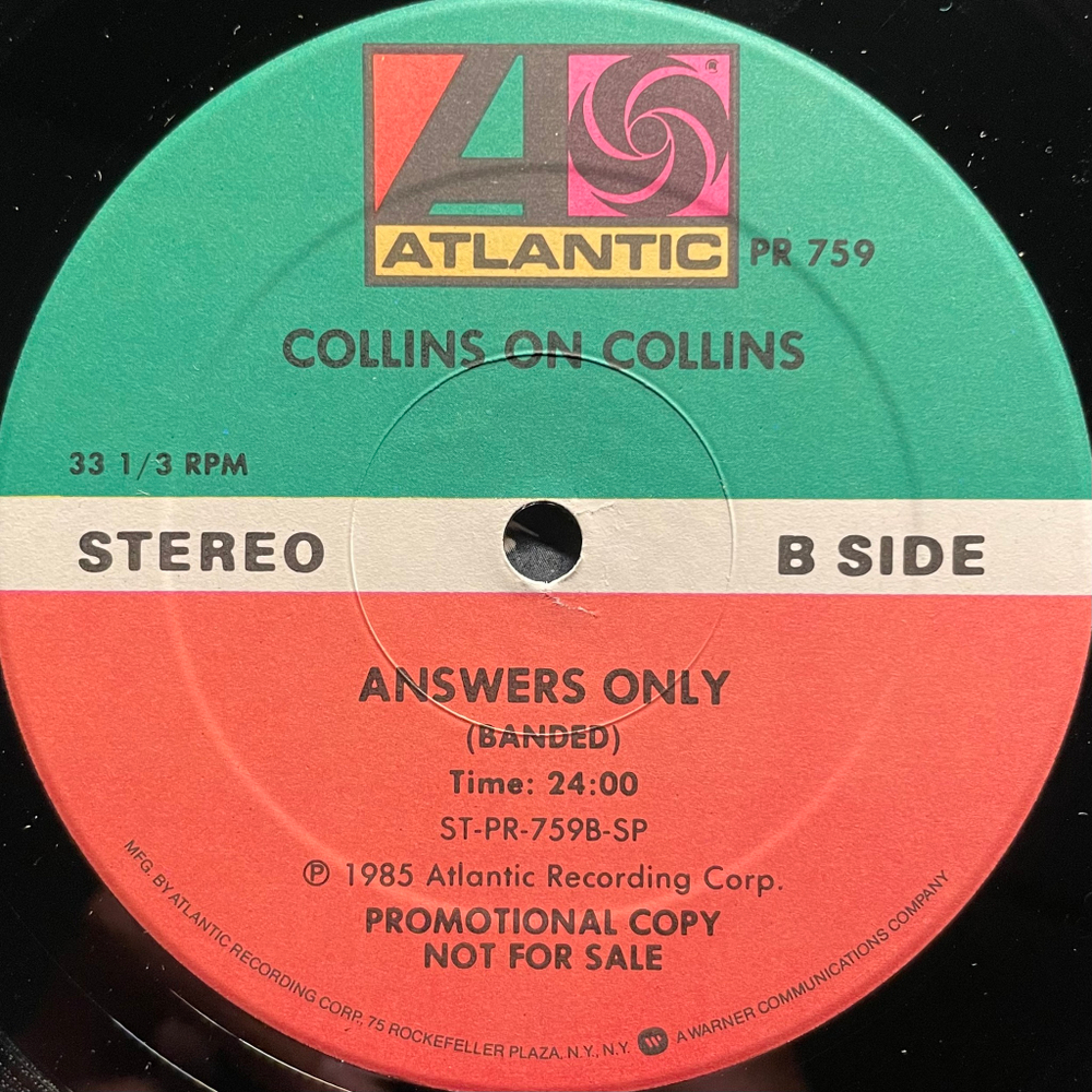 Phil Collins ‎– Collins On Collins Exclusive Candid Interview (США 1985г.)
