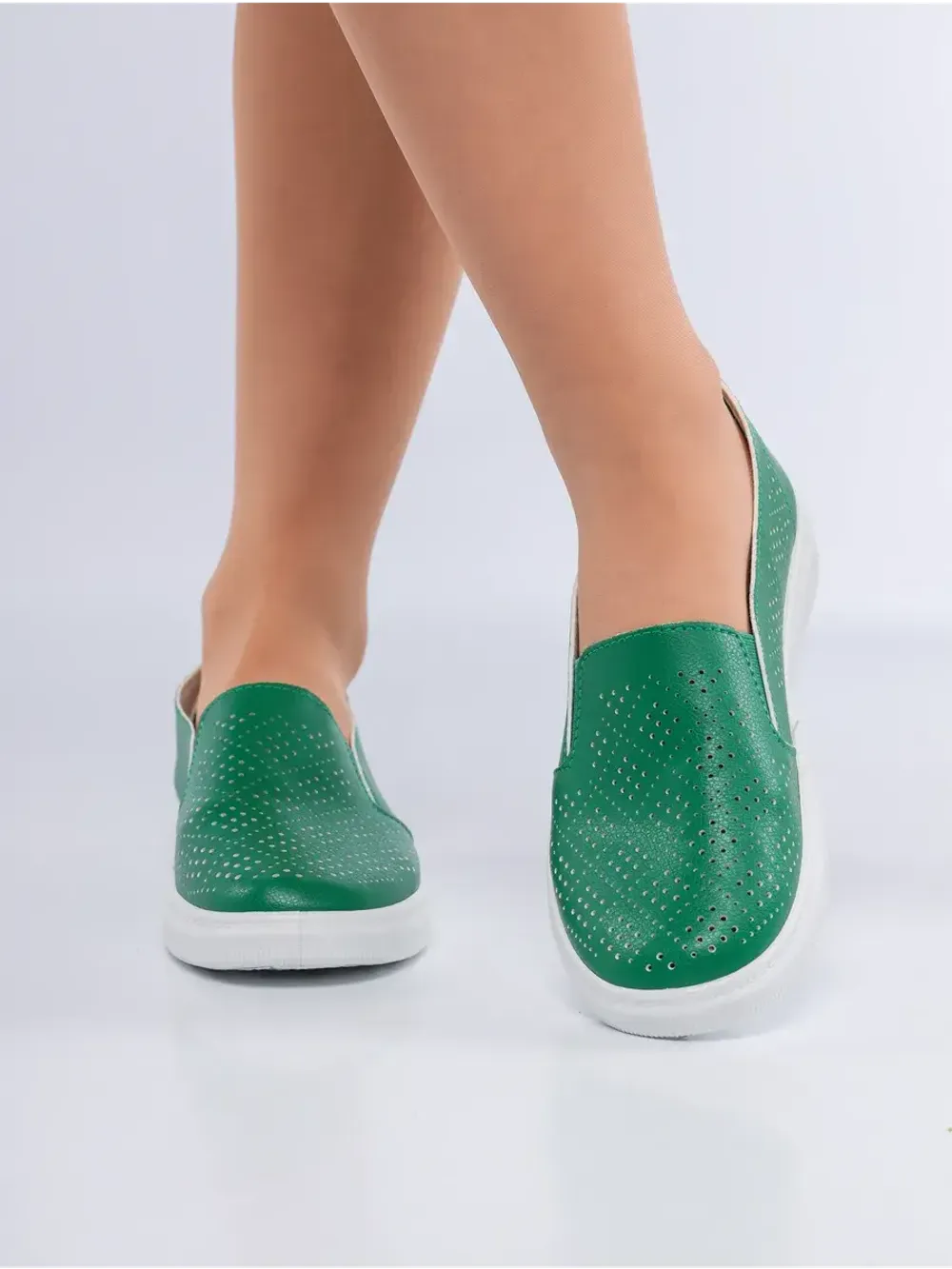 Мокасины летние с перфорацией