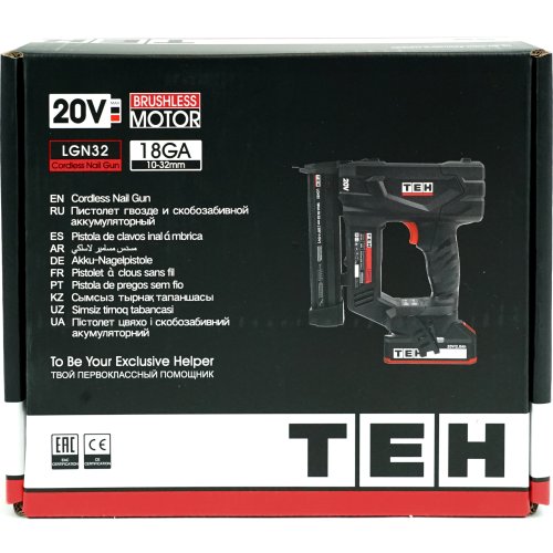 Пистолет гвозде и скобозабивной аккумуляторный 20V (без АКБ и ЗУ) TEH LGN32