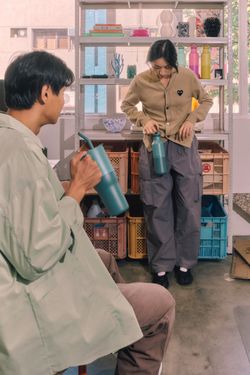 Термостакан Klean Kanteen Rise Tumbler 36oz Straw Lid (1065 мл) Brittany Blue