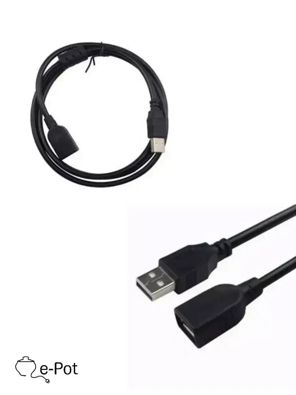 Кабель USB 2.0 удлинитель 0,5 метра