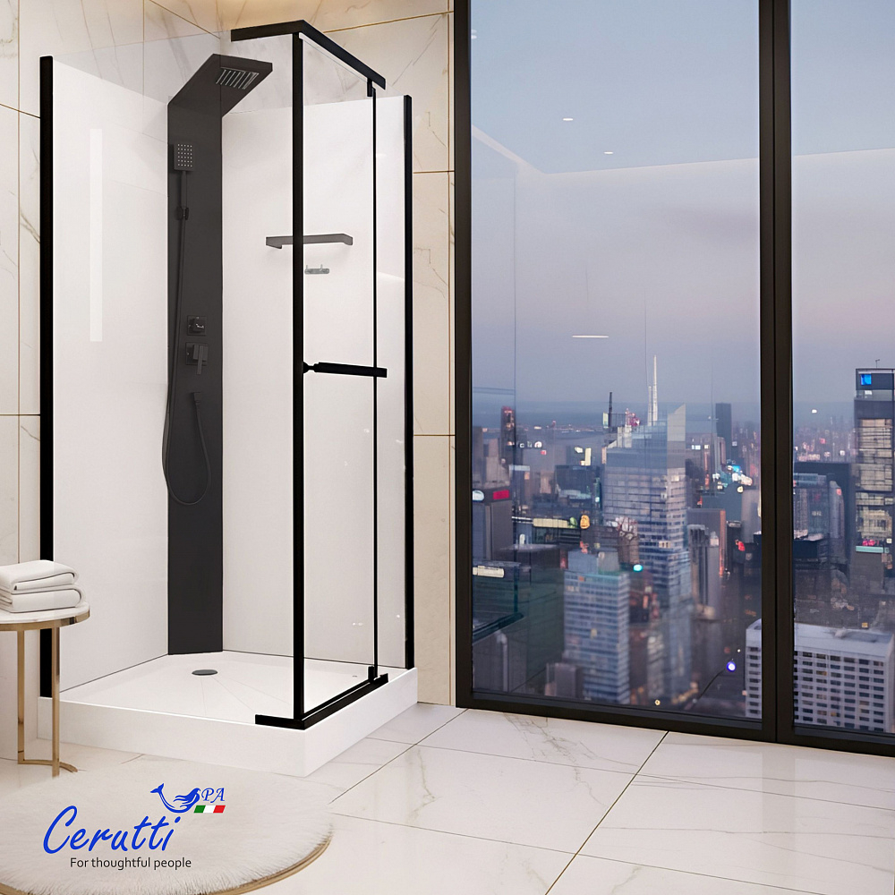 Душевая кабина Ceruttispa МИМИ (MIMI) 90B (90x90x215-225)