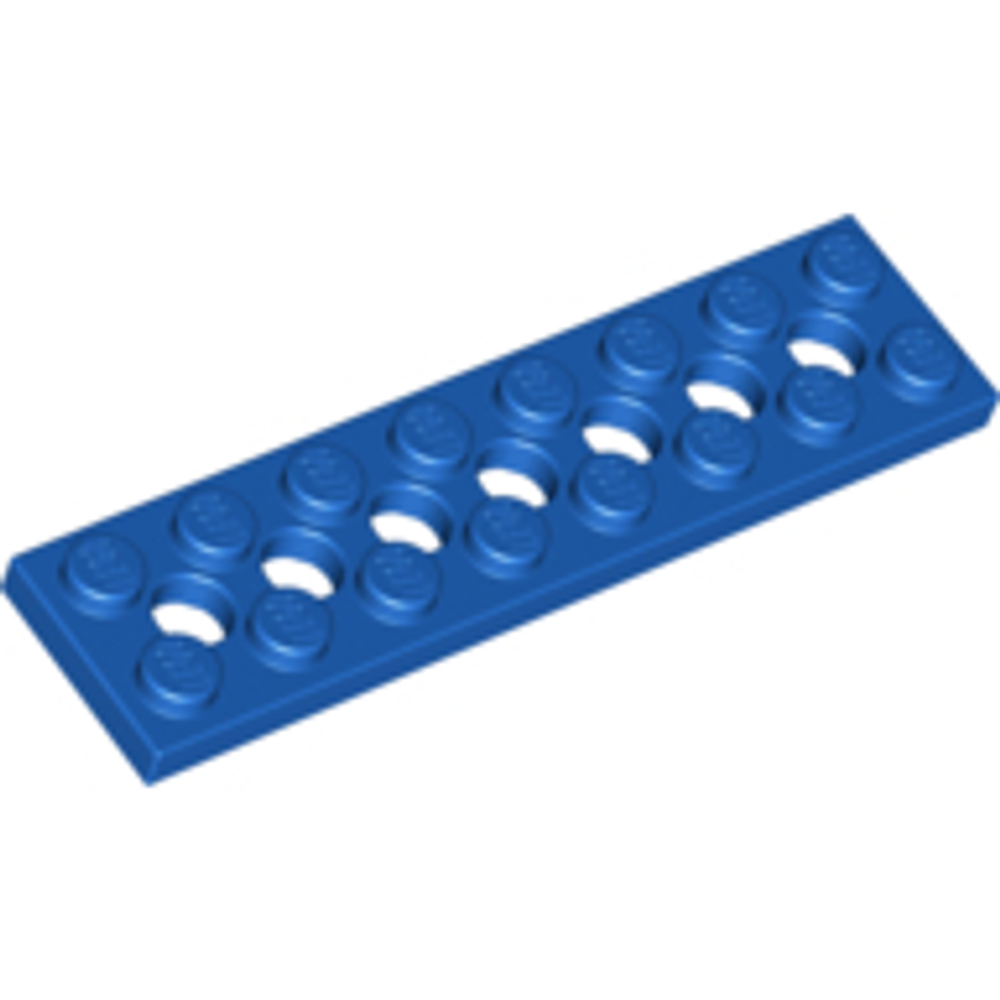 Lego Плитка 2x8 с 7 отверстиями (синий) 3738 / 373823