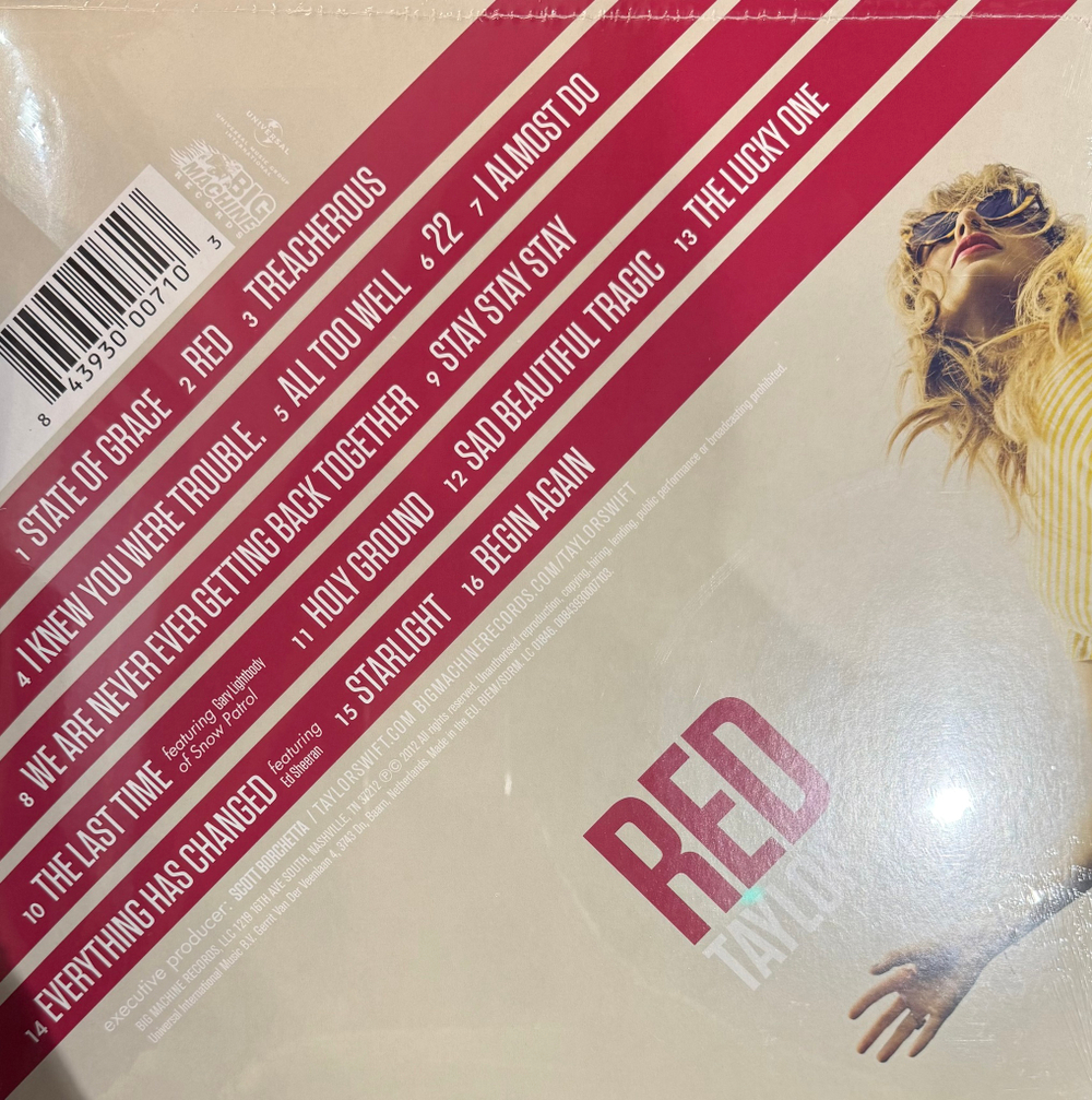 Виниловая пластинка Taylor Swift ‎– Red 2LP
