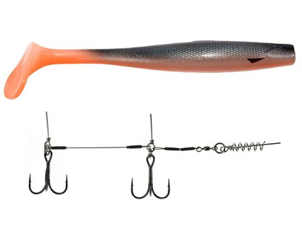 Виброхвост LJ 3D BBS Series KUBIRA SWIM SHAD 9,0in (22,86)/PG40 1шт.+Stinger L