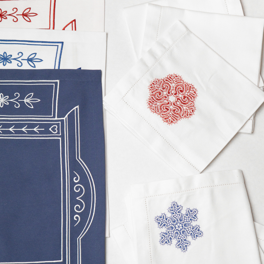 Набор салфеток "Кружевные снежинки"