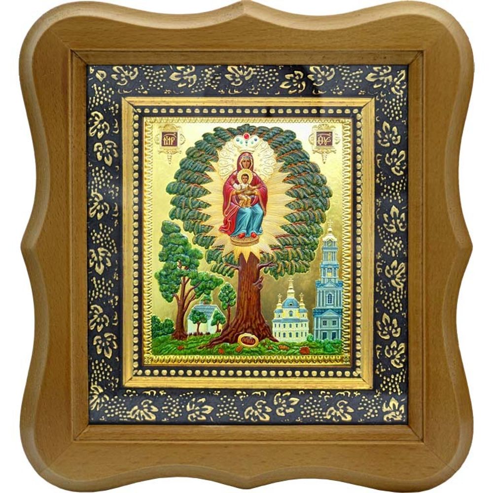 Елецкая-Черниговская икона Божьей Матери на холсте.