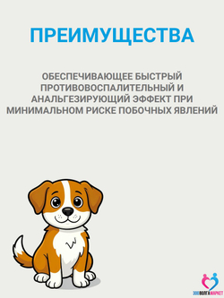 Робенекс 20 мг таблетки противовоспалительные и обезболивающие для собак 10-20кг, 10 таб