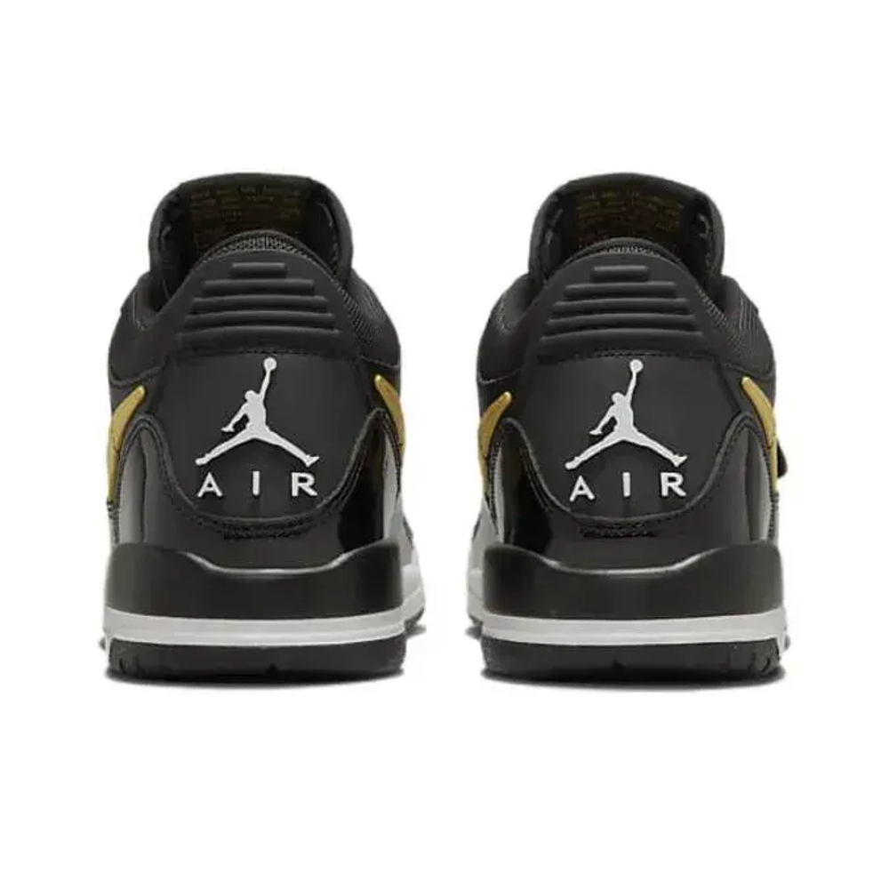 Jordan Legacy 312 Low Black Metallic Gold GS