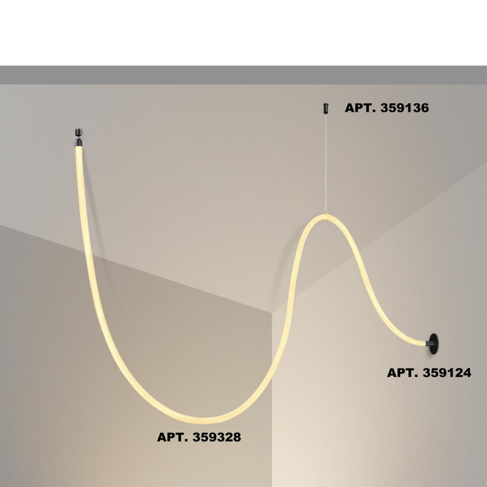 359328 KONST NT24 066 черный Светильник светодиодный IP20 LED 3000K 25W 170-265V 2420Лм RAMO