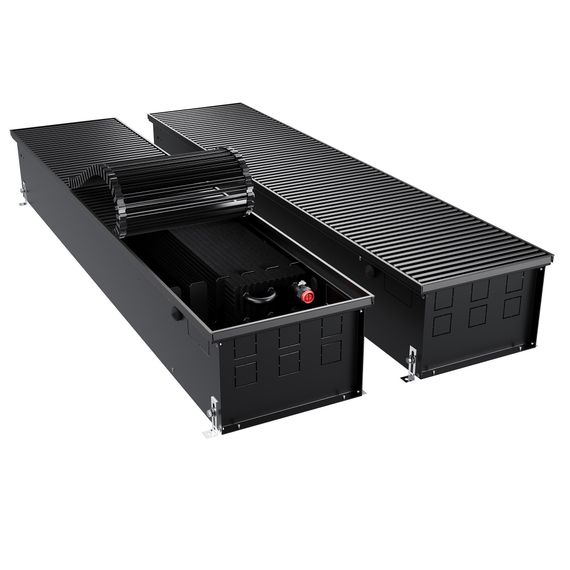 Конвектор внутрипольный Royal Thermo ATRIUM TURBO-190/300/1600-DG-U-BL