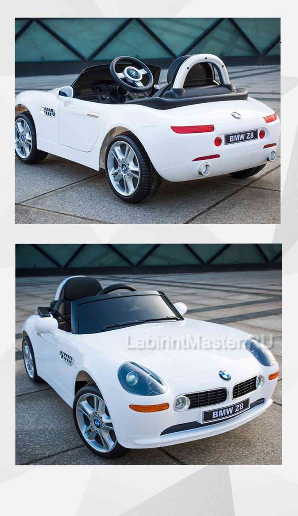 Детский электромобиль "BMW Z8" 6V, черный