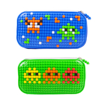 Пенал "Веселая мозайка" с набором разноцветных пикселей