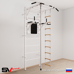 Шведская стенка Sv Sport 545 (Турник рукоход/Брусья/Канат/Лестница)