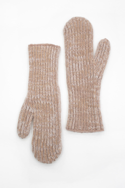 Варежки В215-08 бежевые меланж