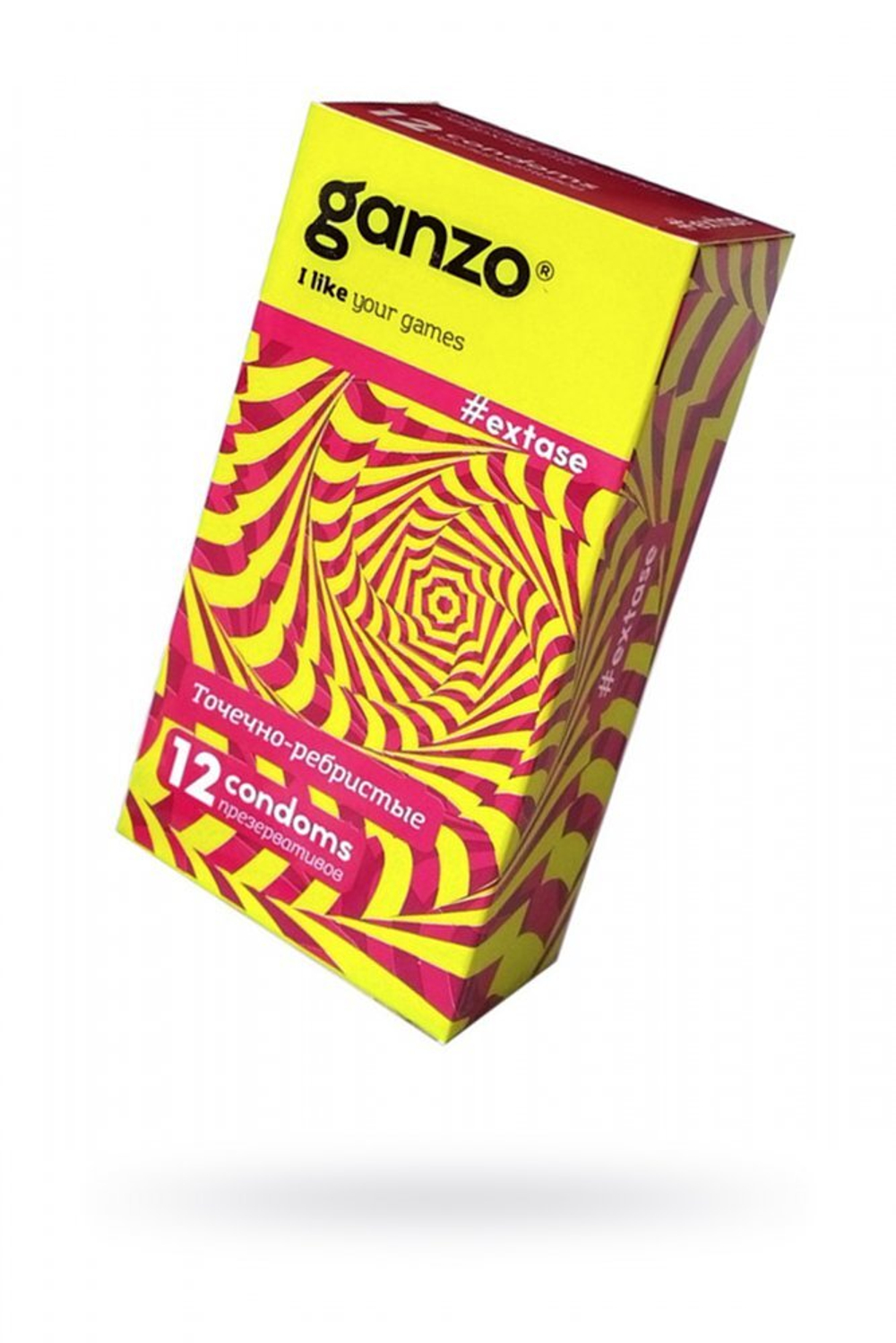 Презервативы Ganzo Extase точечные и ребристые № 12
