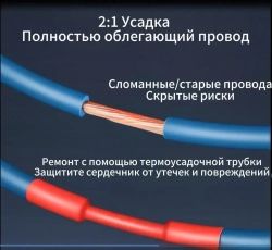 Набор термоусадочных трубок 328 штук (8 размеров)