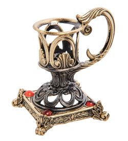 Народные промыслы AM-2947 Подсвечник «Ночник Винтаж» (латунь, янтарь)