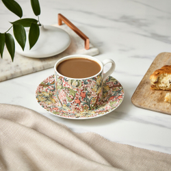 Spode Чашка с блюдцем от Morris & Co. Чайная чашка "Золотая лилия" 280 мл