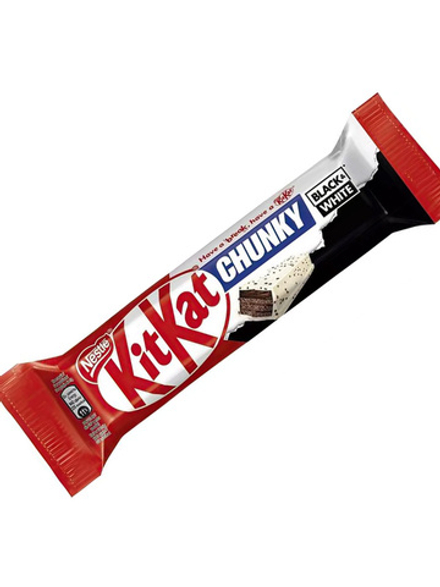 Шоколадный батончик KITKAT CHUNKY BLACK & WHITE с белым и темным шоколадом 42 г