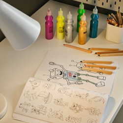 IKEA MÅLA  (ИКЕА МÅЛА)  -  Флуоресцентная/брокадная краска, разные цвета