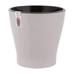 Горшок цветочный Лея 5л двойной бежевый