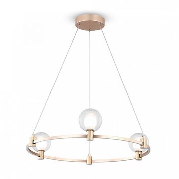 Подвесной светодиодный светильник FR4005PL-03G1 золото/прозрачный Urban Freya