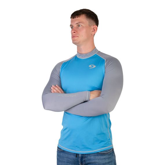 Гидрофутболка-рашгард Scorpena REEF синий/серый