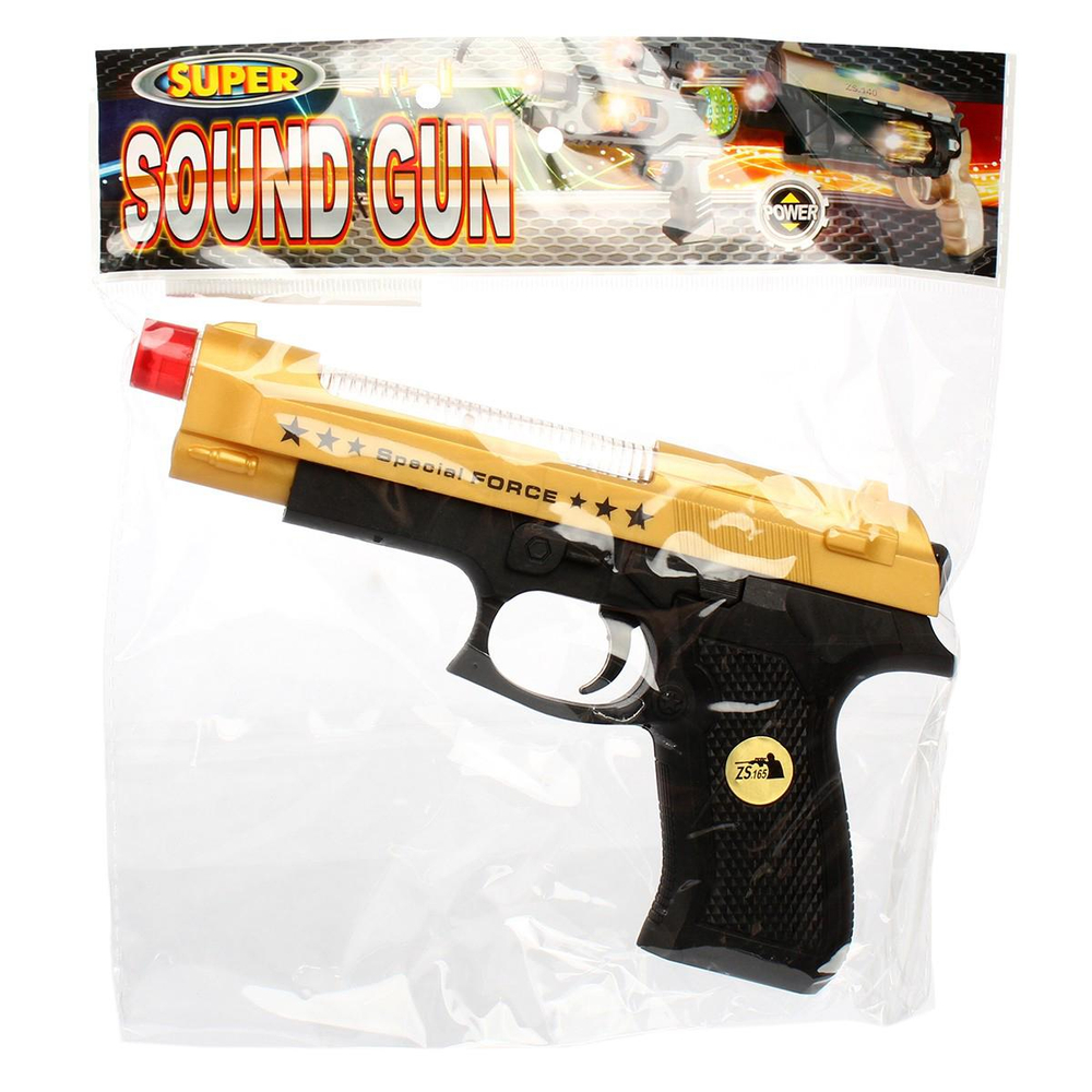 Пистолет на батарейках 21см, пакет ZS.165