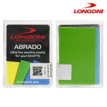 Набор микробумаги для полировки кия Longoni Abrado 12шт.