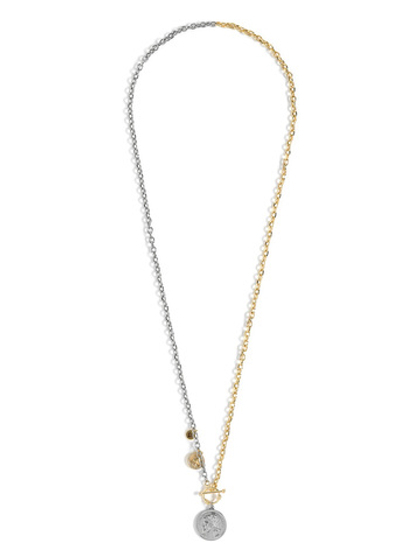 Колье "Coin black soul" Bicolor