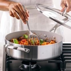 GreenPan Сковорода Venice Pro 28 см 4,8 л everyshine светло-серая с крышкой